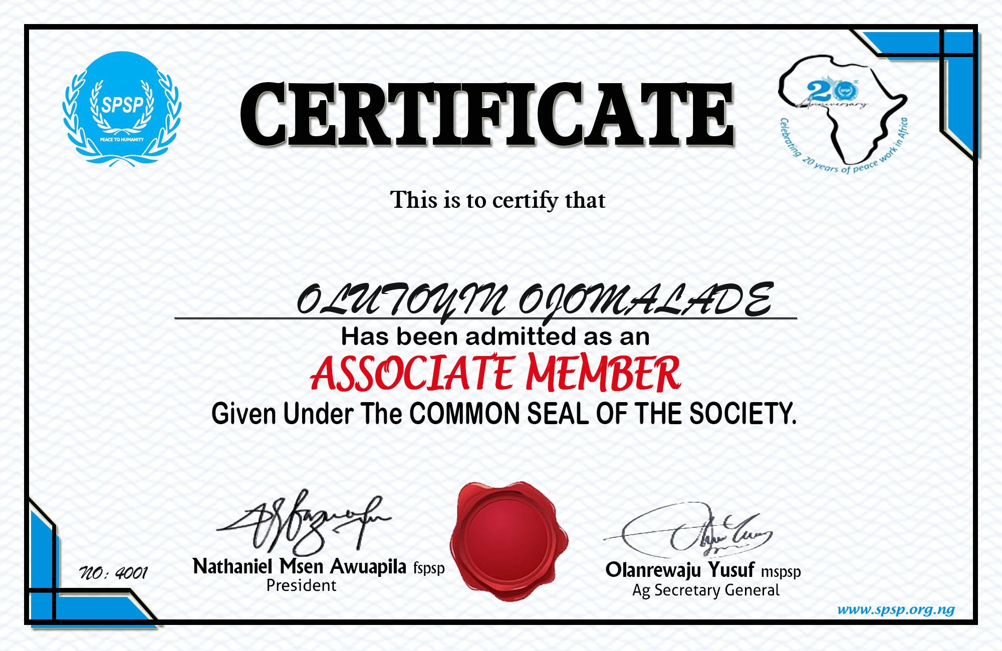 Certificate Image