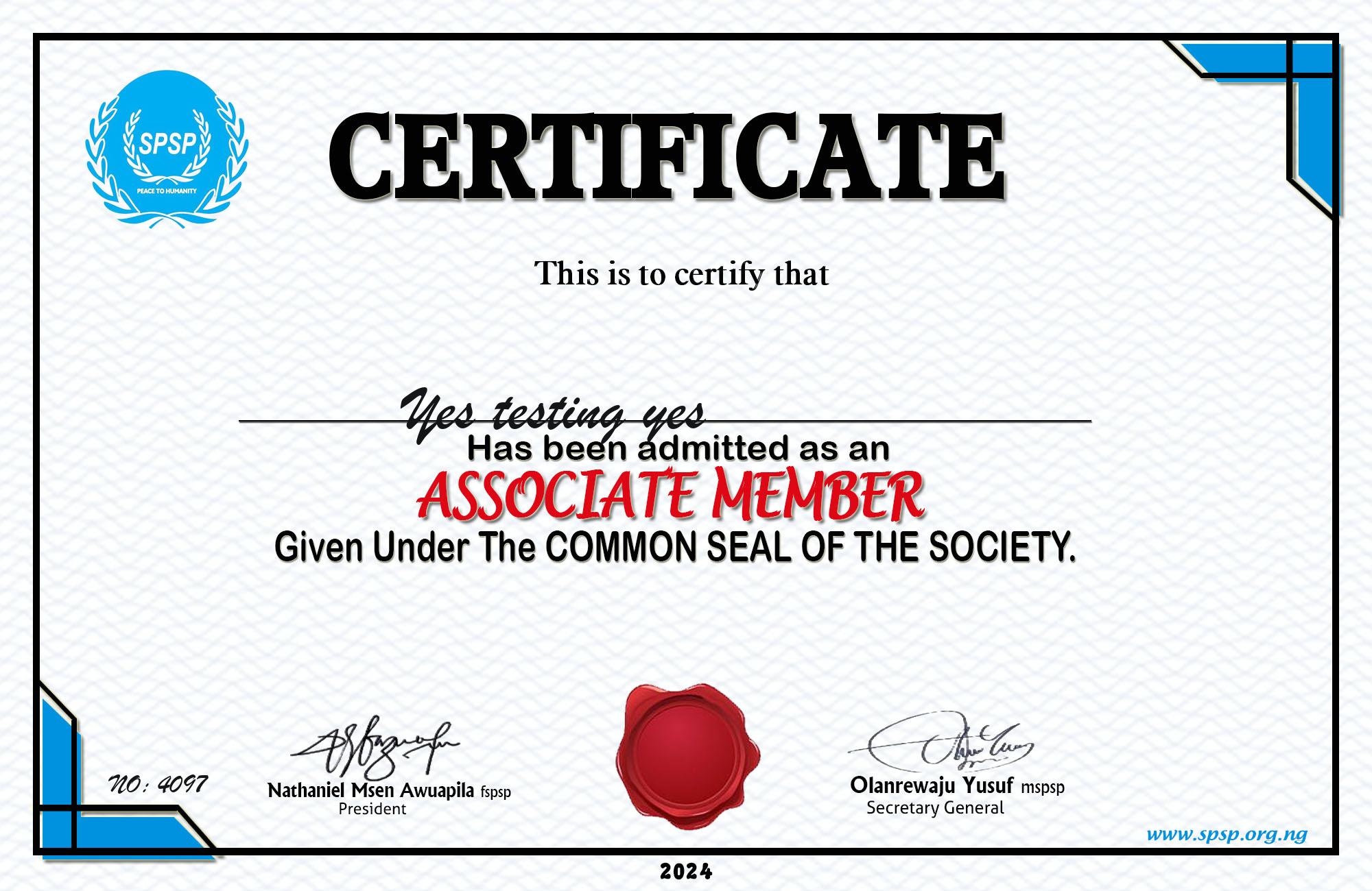 Certificate Image
