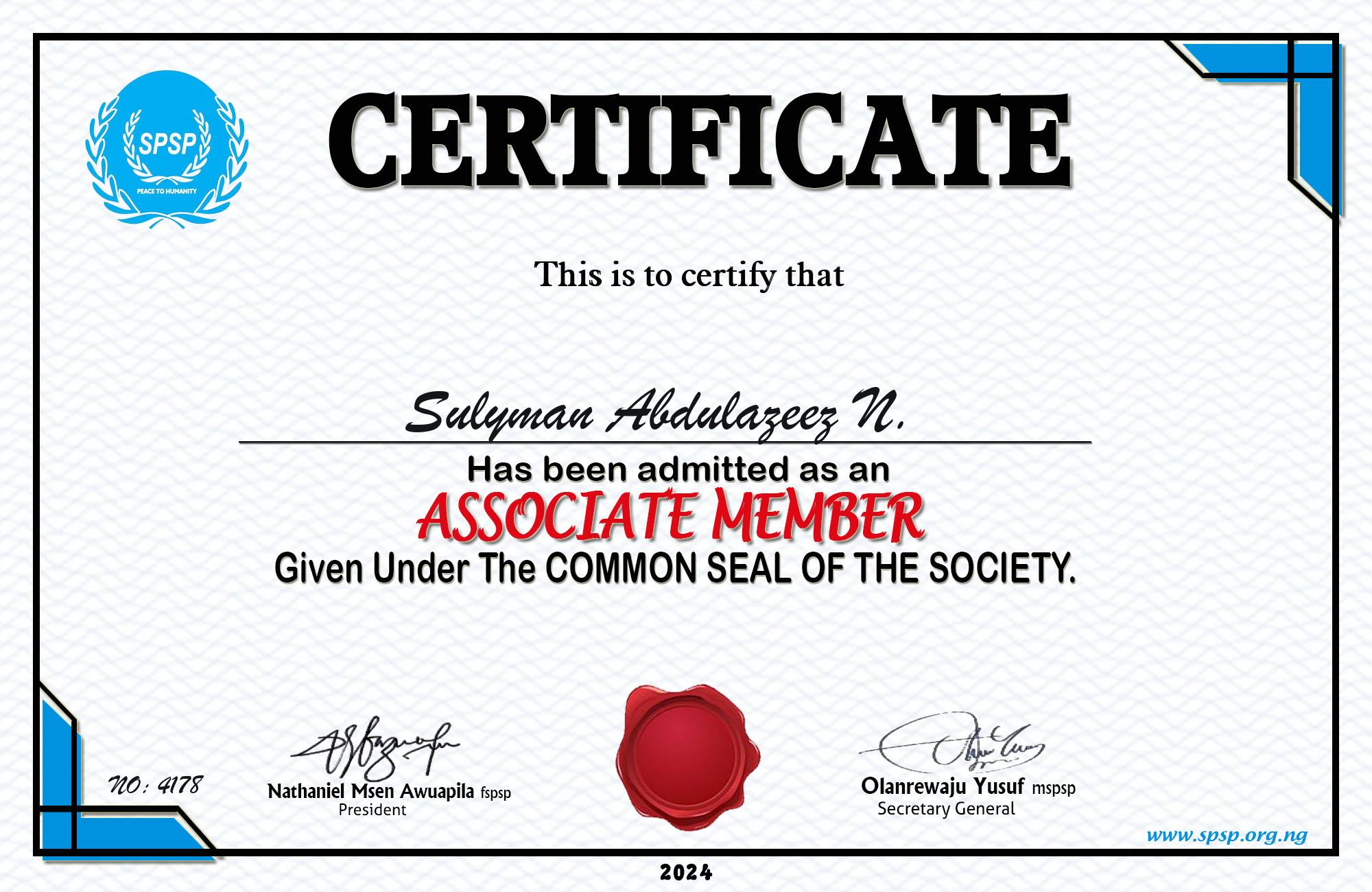 Certificate Image