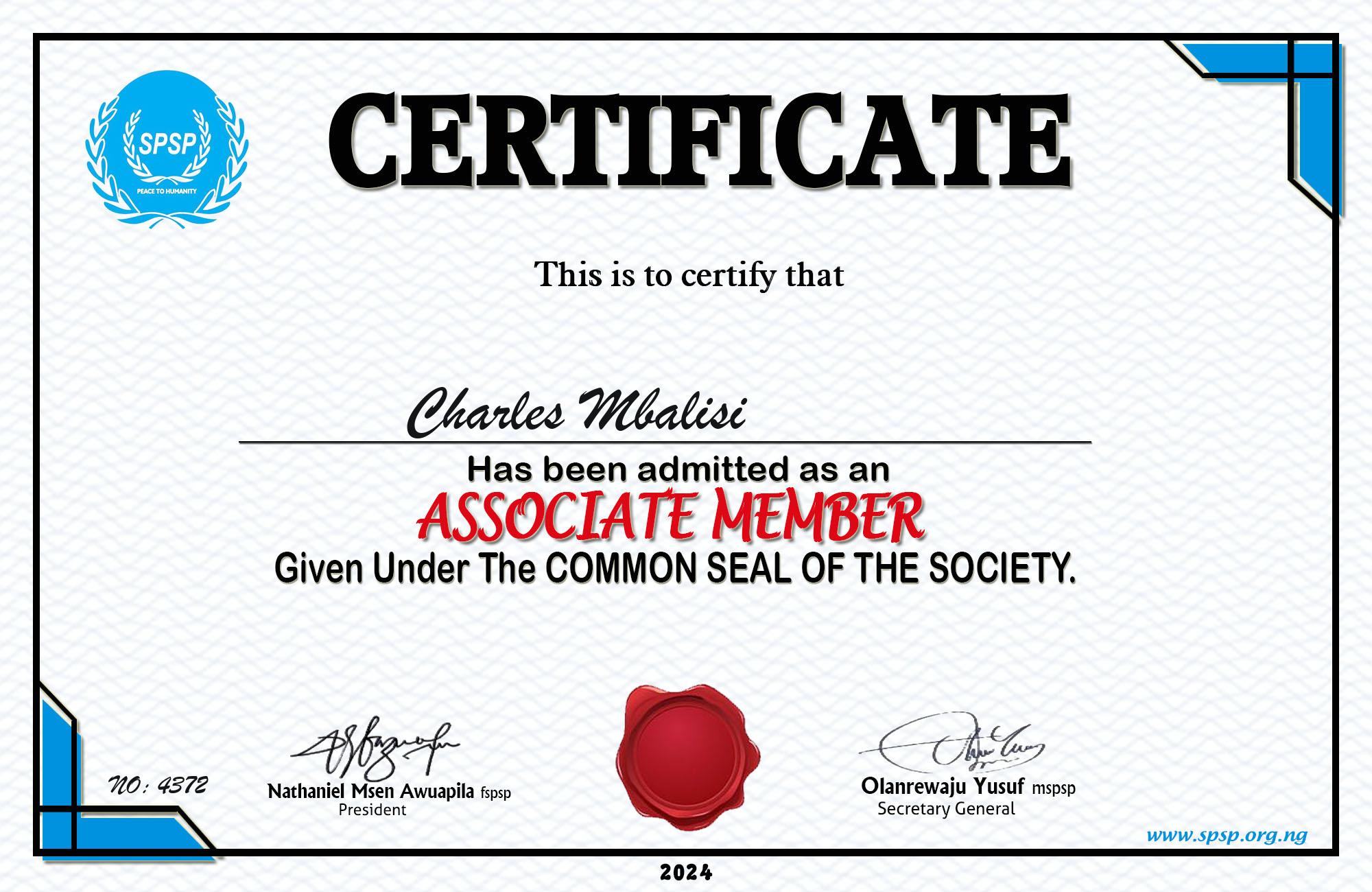 Certificate Image