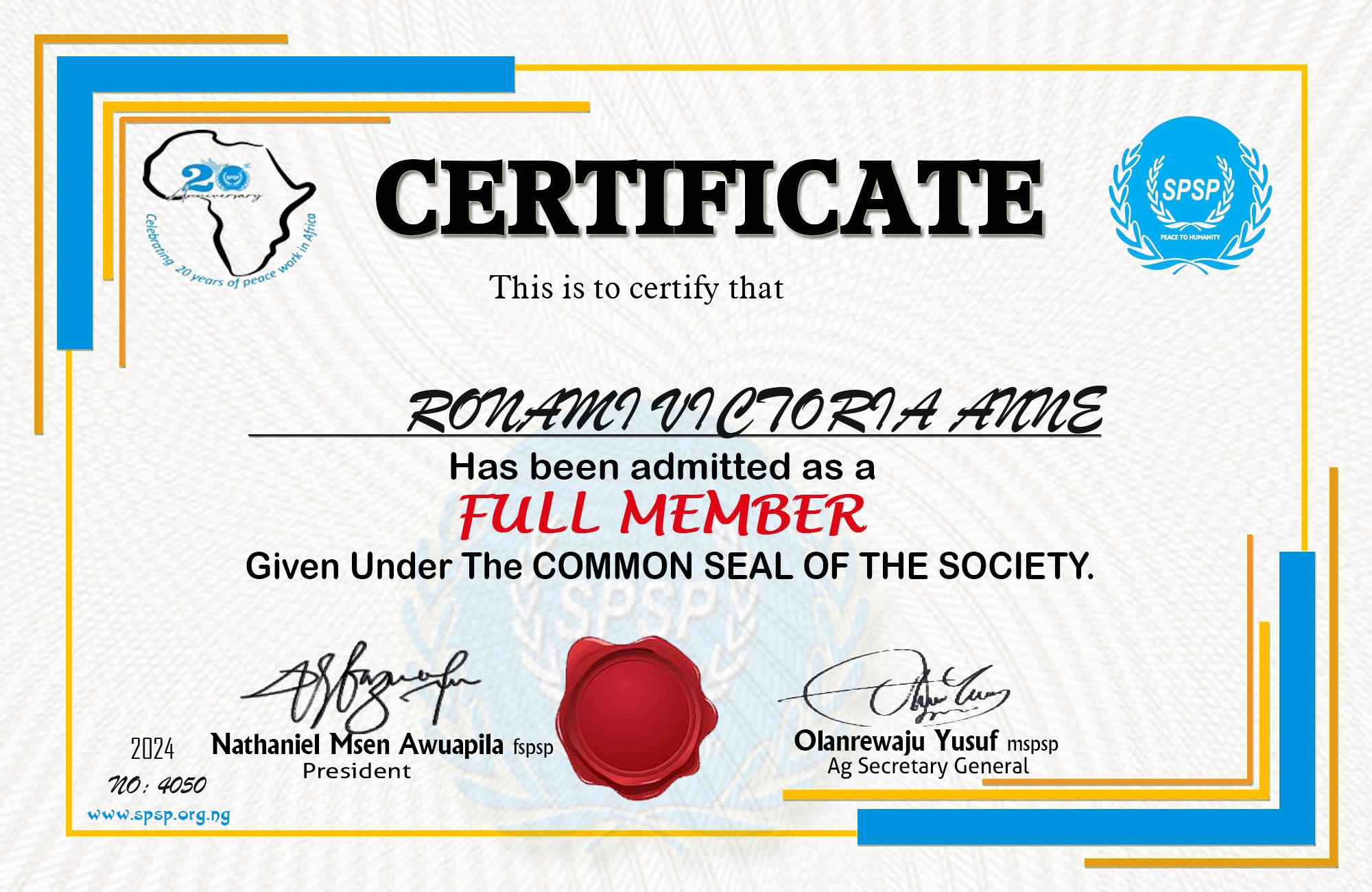 Certificate Image