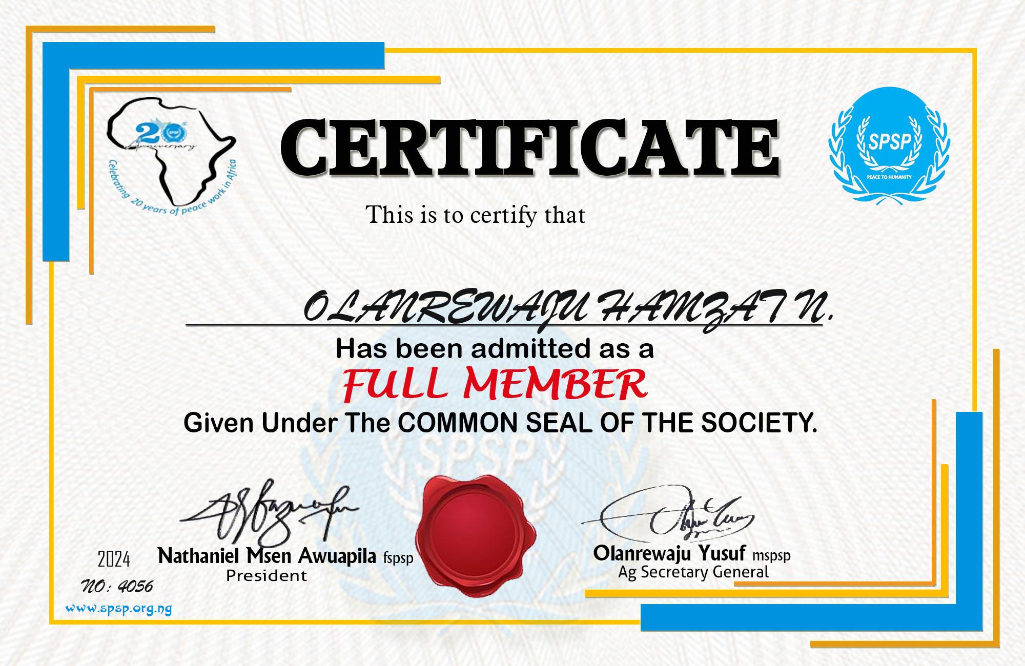 Certificate Image