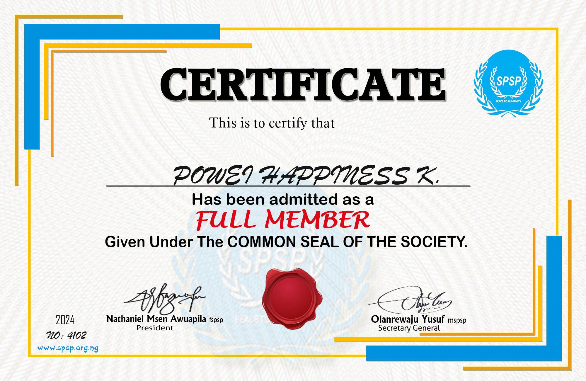 Certificate Image