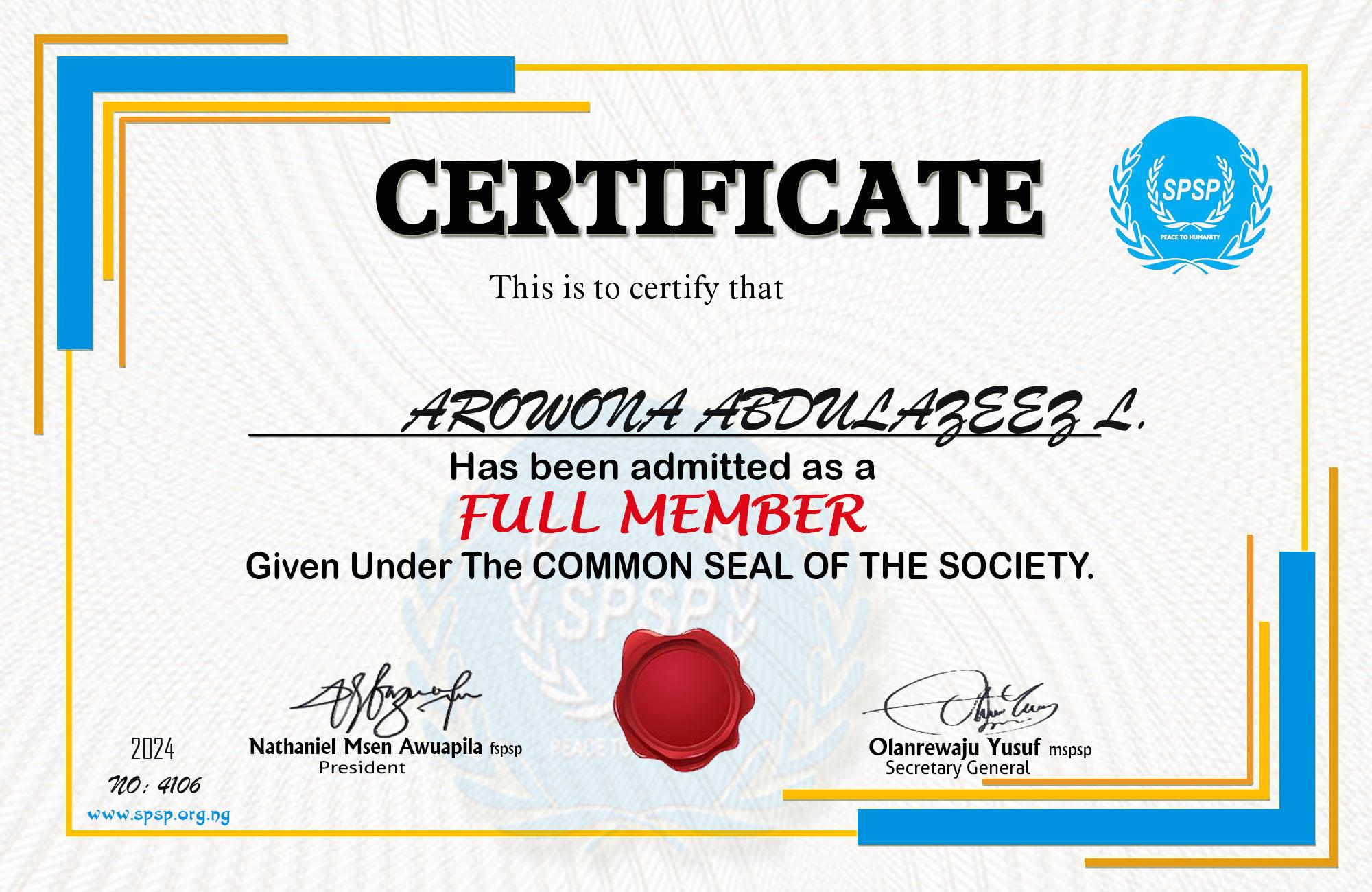 Certificate Image