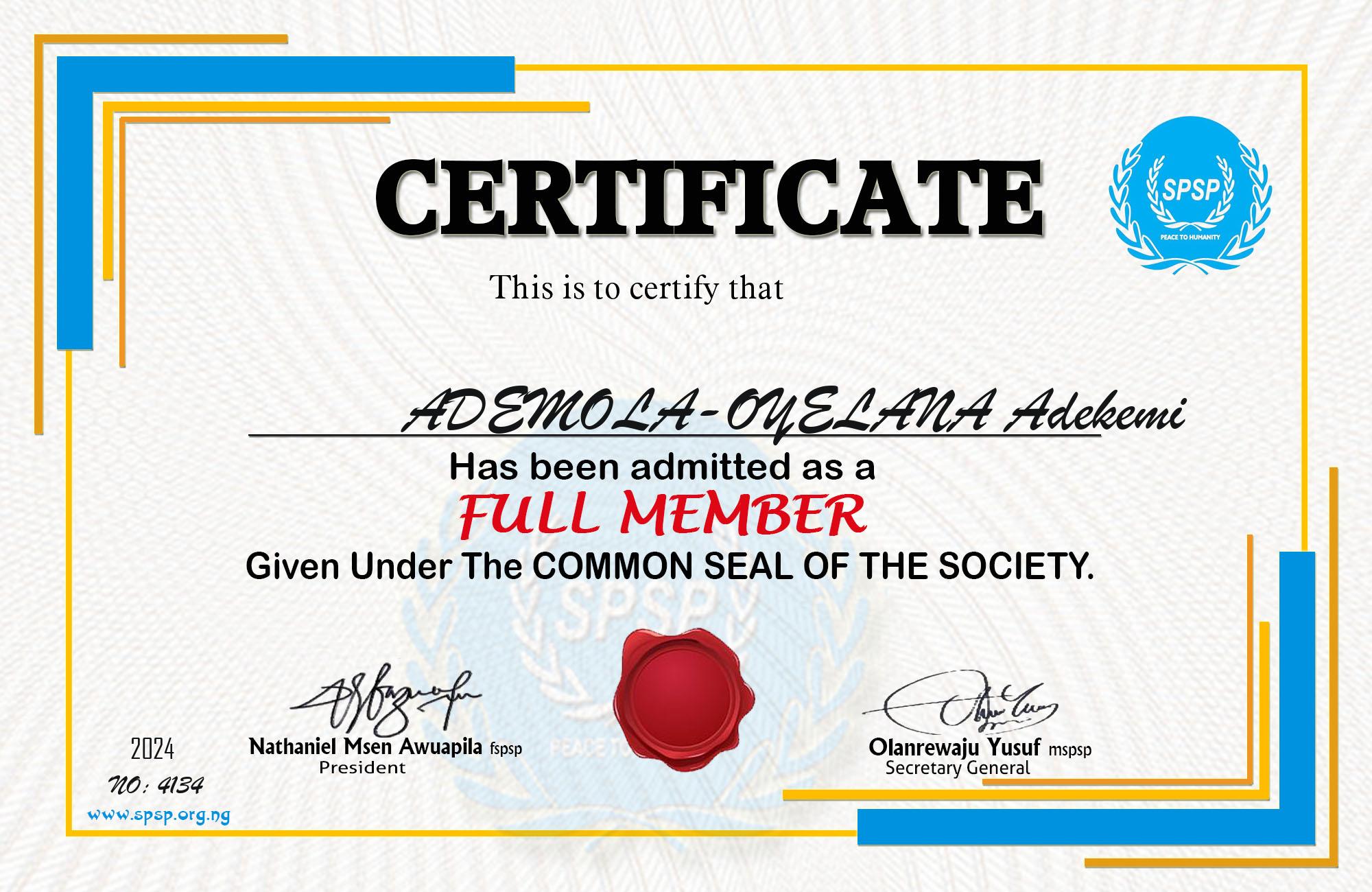 Certificate Image