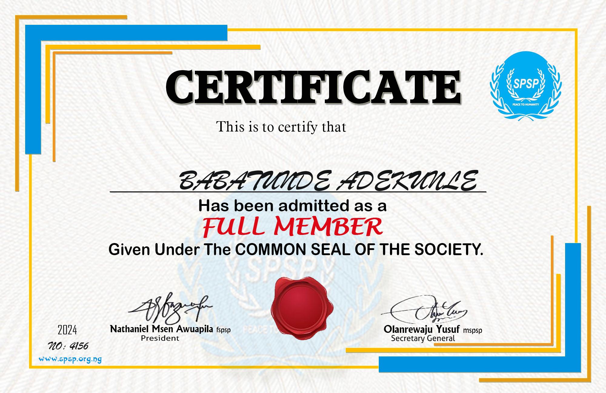 Certificate Image