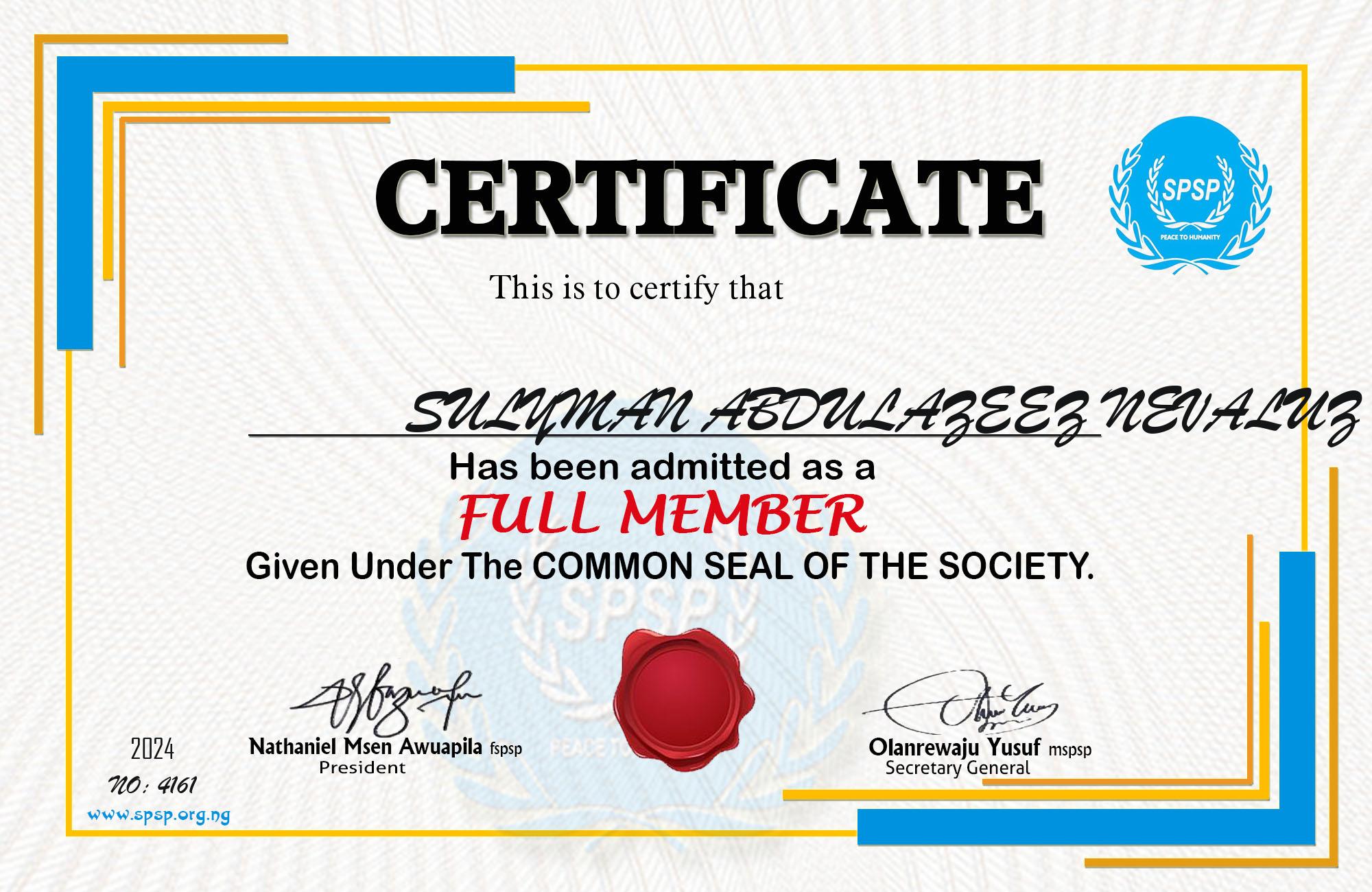 Certificate Image