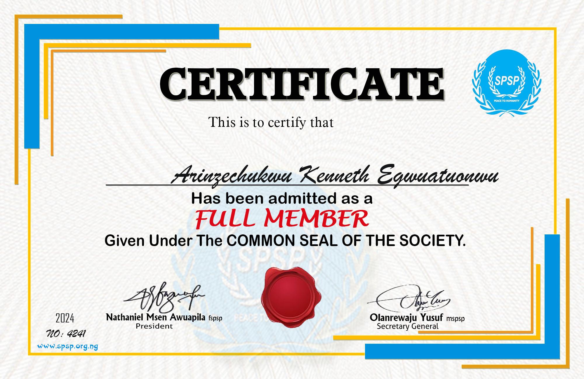 Certificate Image