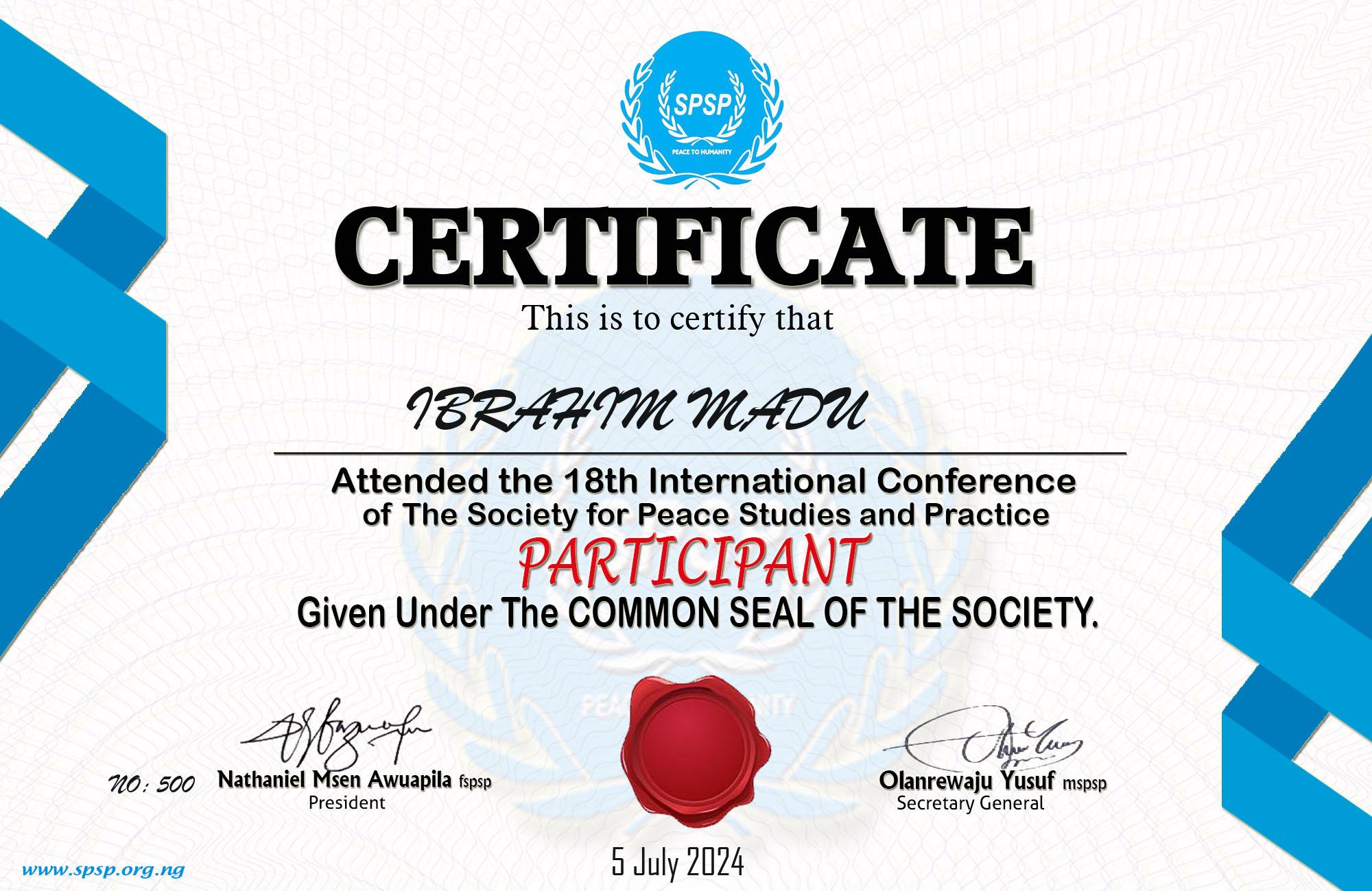 Certificate Image