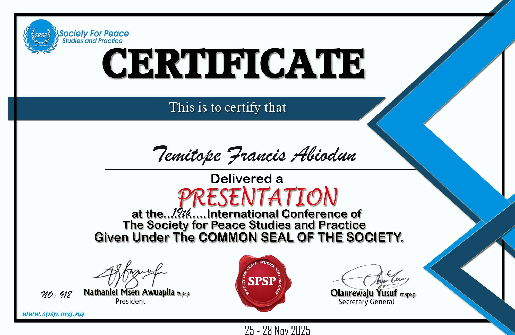 Certificate Image